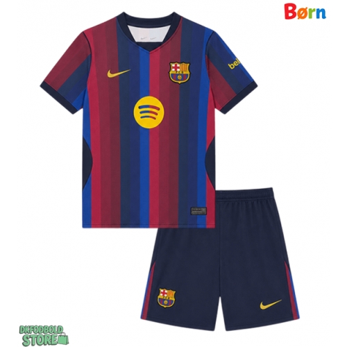Barcelona Fermin Lopez #7 Replika Babytøj Hjemmebanesæt Børn 2026-27 Kortærmet (+ Korte bukser)